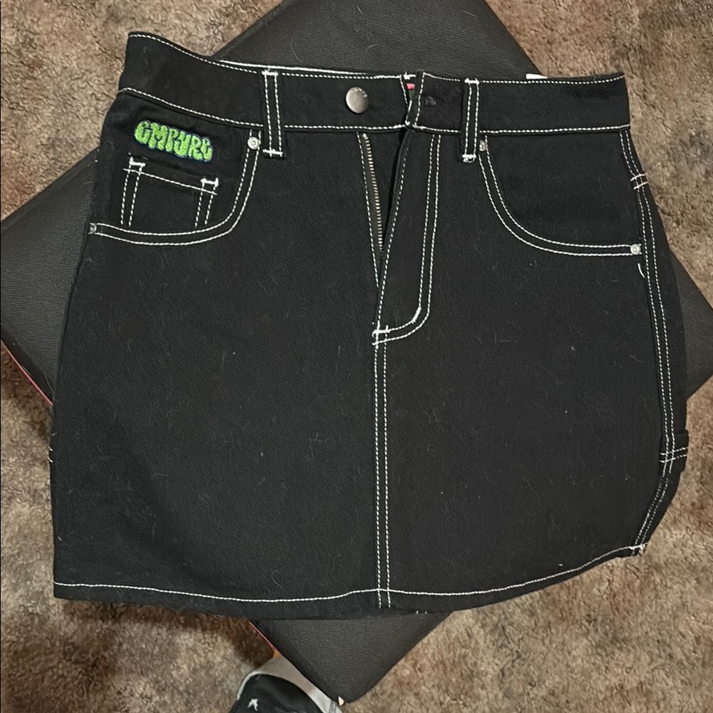 Empyre Black Denim Skirt